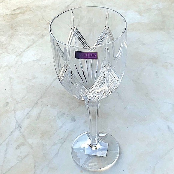 WATERFORD LACEY WINE CRYSTAL GOBLETS SET OF 4 - Picture 2 of 8